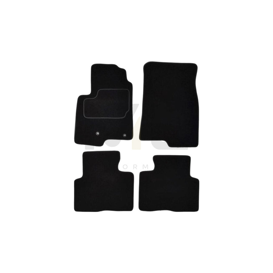 MAMMOOTH A041 MIT125 PRM 01 Floor mat set for MITSUBISHI Pajero / Shogun IV (V80) Textile, Front and Rear, Quantity: 4, Black