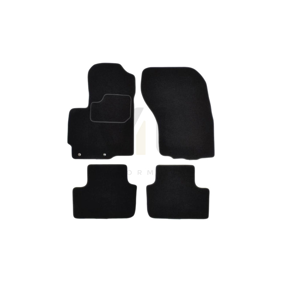 MAMMOOTH A041 MIT15 PRM 01 Floor mat set for MITSUBISHI ASX Off-Road (GA0) Textile, Front and Rear, Quantity: 4, Black