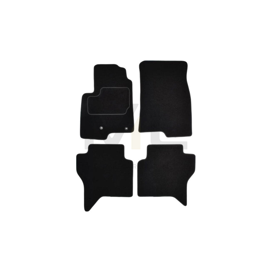 MAMMOOTH A041 MIT150 PRM 01 Floor mat set for MITSUBISHI Pajero / Shogun IV (V80) Textile, Front and Rear, Quantity: 4, Black