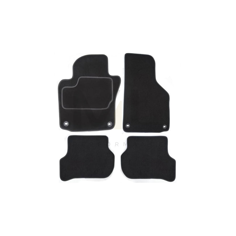 MAMMOOTH A041 NIS135 PRM 01 Floor mat set for NISSAN Patrol GR V Off-Road (Y61) Textile, Front and Rear, Quantity: 4, Black
