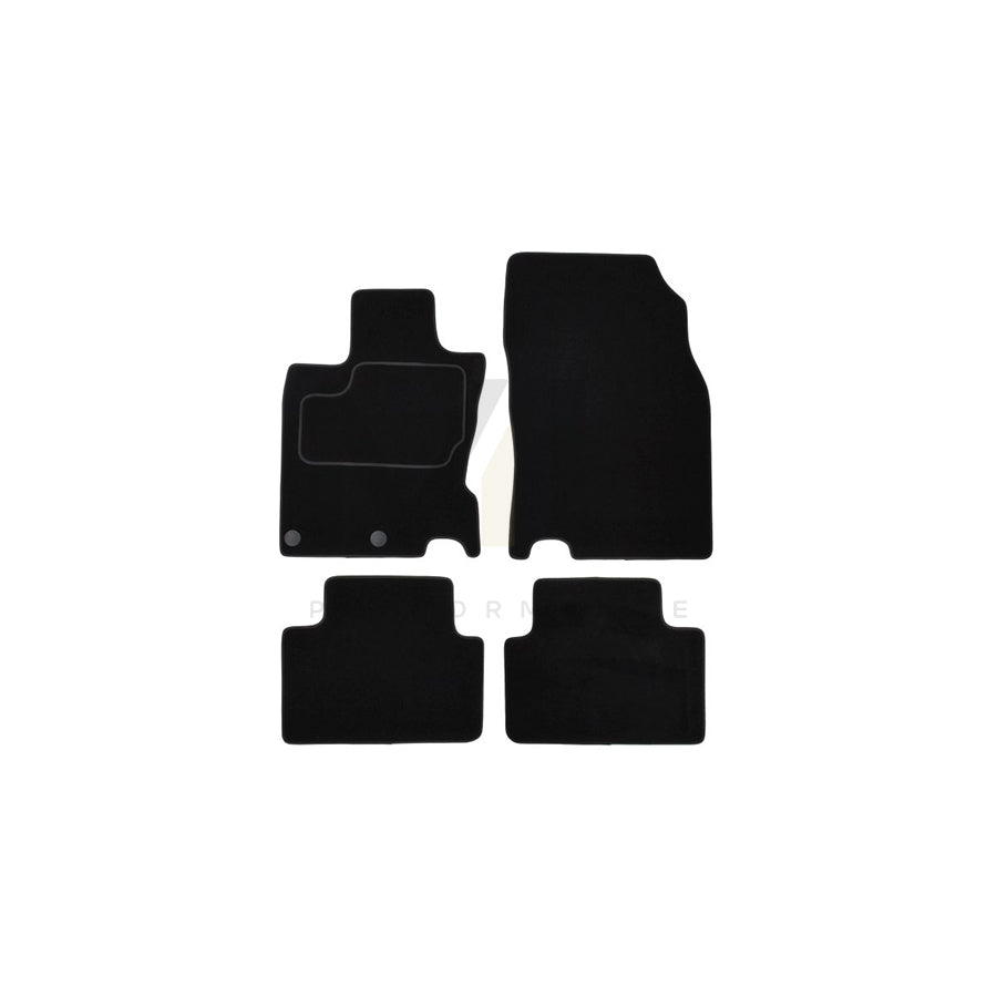 MAMMOOTH A041 NIS230 PRM 01 Floor mat set for NISSAN Qashqai II (J11) Textile, Front and Rear, Quantity: 4, Black