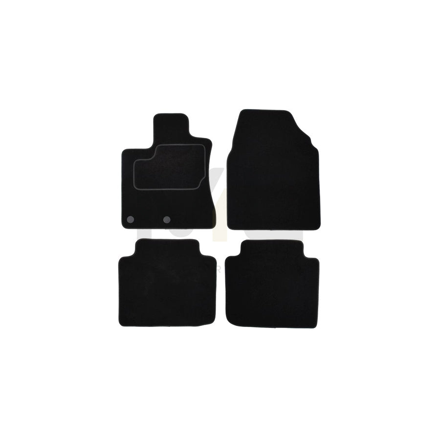 MAMMOOTH A041 NIS235 PRM 01 Floor mat set for NISSAN Qashqai / Qashqai+2 I (J10, NJ10) Textile, Front and Rear, Quantity: 4, Black