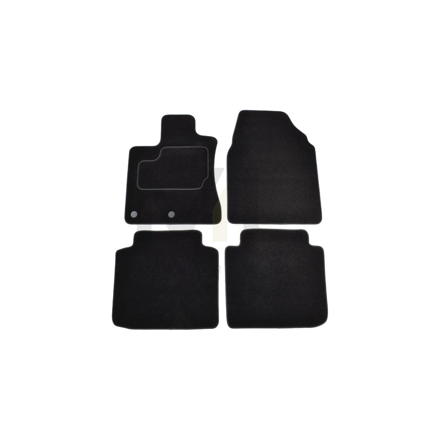 MAMMOOTH A041 NIS240 PRM 01 Floor mat set for NISSAN Qashqai / Qashqai+2 I (J10, NJ10) Textile, Front and Rear, Quantity: 4, Black