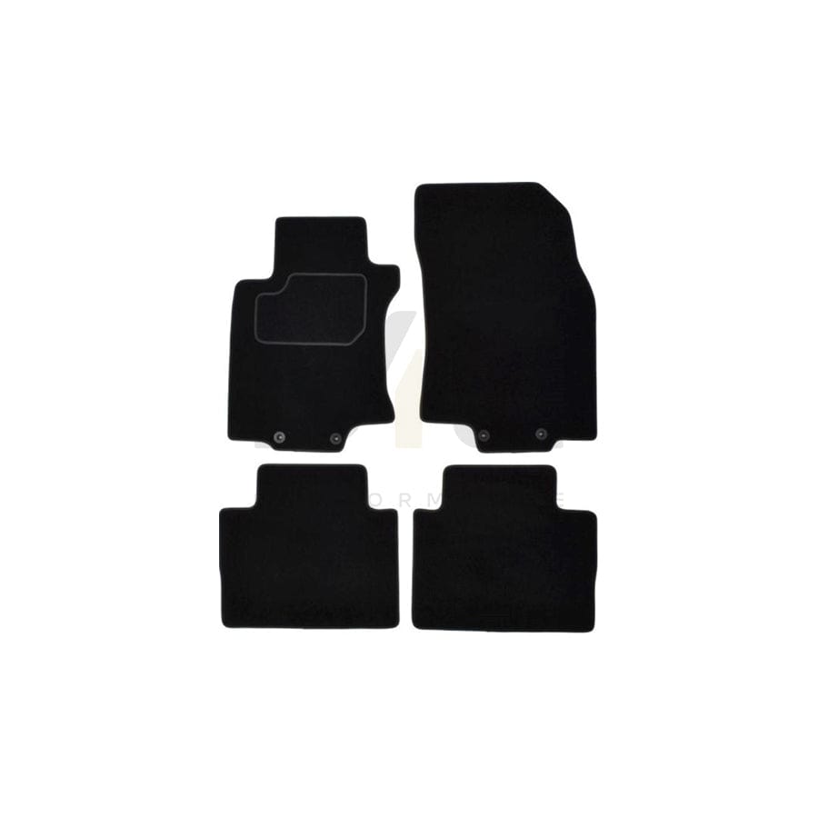 MAMMOOTH A041 NIS300 PRM 01 Floor mat set for NISSAN X-Trail (T32) Textile, Front and Rear, Quantity: 4, Black