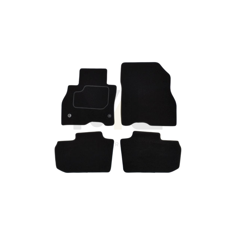 MAMMOOTH A041 NIS67 PRM 01 Floor mat set for NISSAN Leaf I (ZE0) Textile, Front and Rear, Quantity: 4, Black