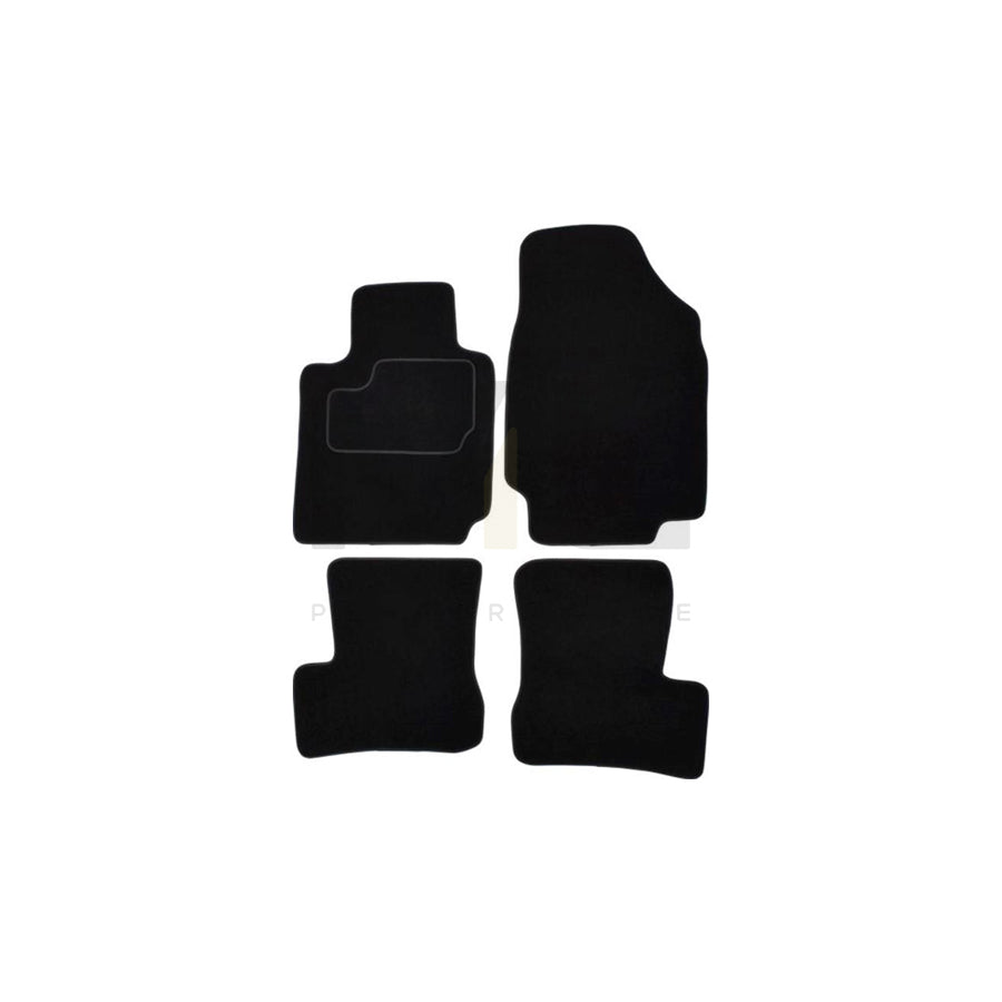 MAMMOOTH A041 NIS85 PRM 01 Floor mat set for NISSAN Micra III Hatchback (K12) Textile, Front and Rear, Quantity: 4, Black