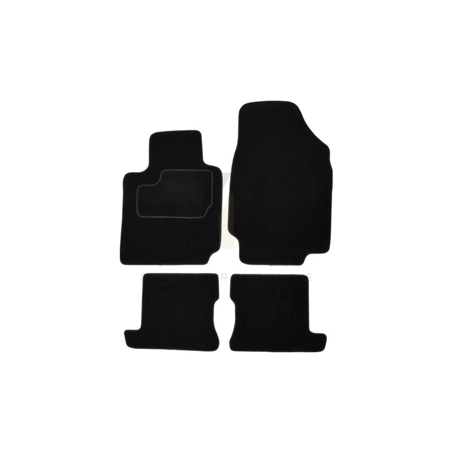 MAMMOOTH A041 NIS95 PRM 01 Floor mat set for NISSAN Micra C+C III (K12) Textile, Front and Rear, Quantity: 4, Black