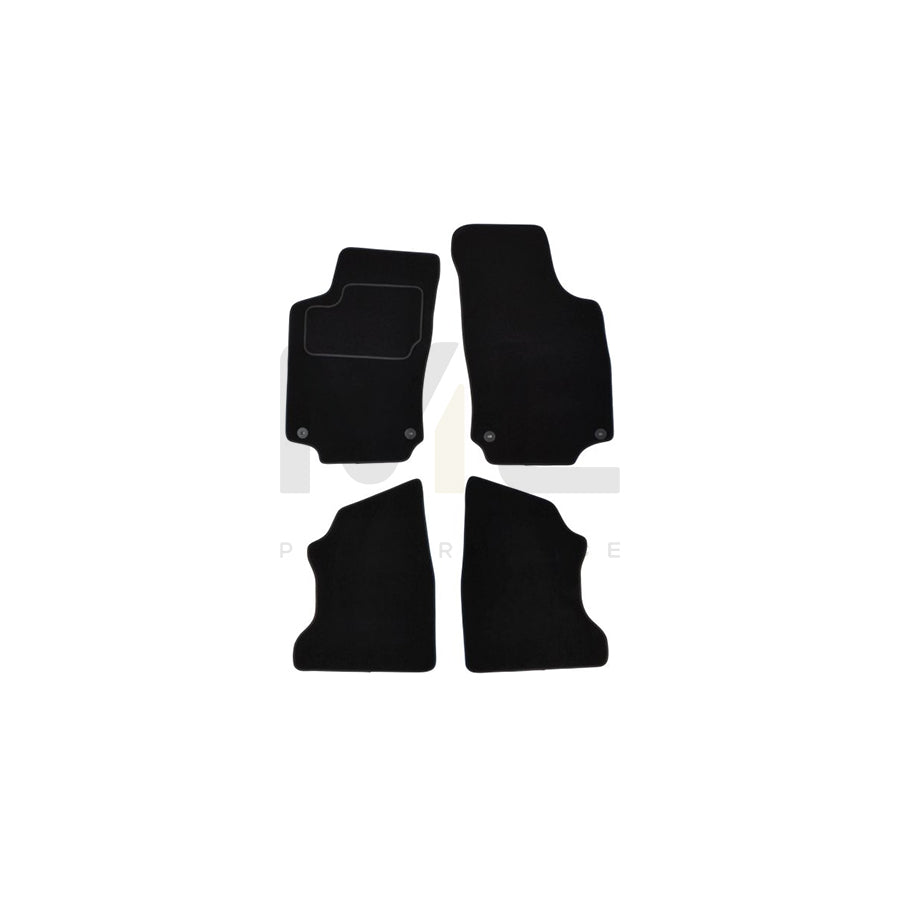MAMMOOTH A041 OPL115 PRM 01 Floor mat set for OPEL Combo C Tour Textile, Front and Rear, Quantity: 4, Black
