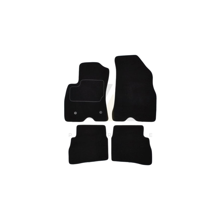 MAMMOOTH A041 OPL117 PRM 01 Floor mat set for OPEL COMBO Textile, Front and Rear, Quantity: 4, Black