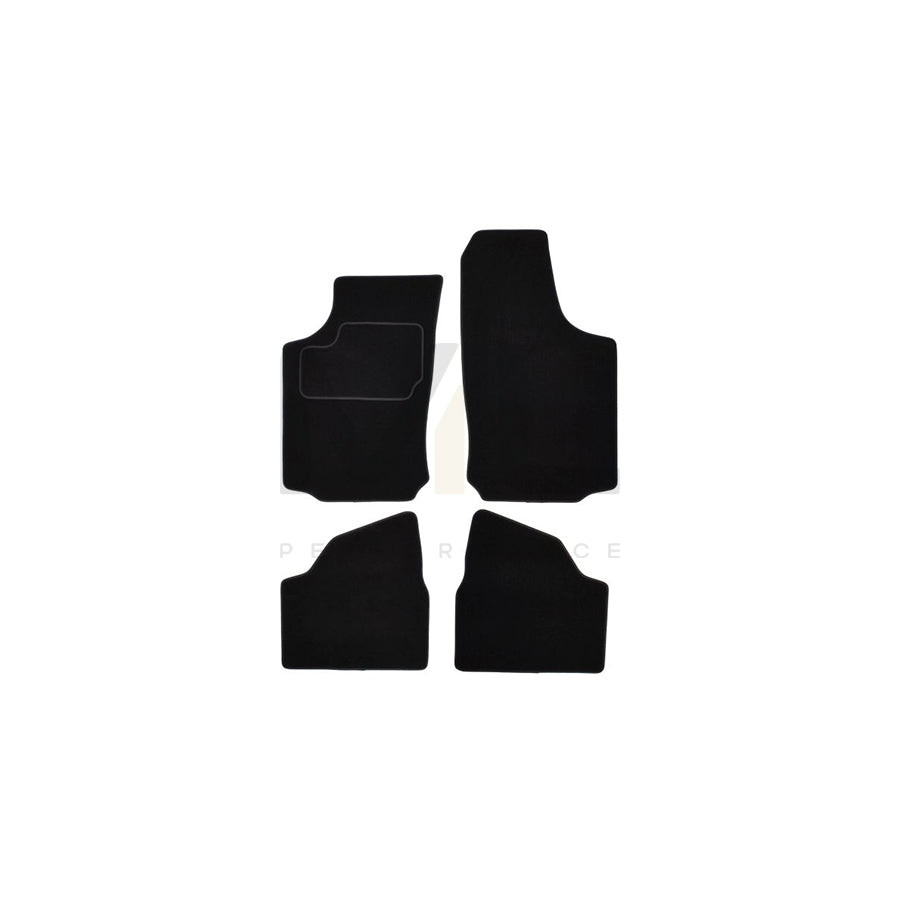 MAMMOOTH A041 OPL130 PRM 01 Floor mat set for OPEL CORSA Textile, Front and Rear, Quantity: 4, Black