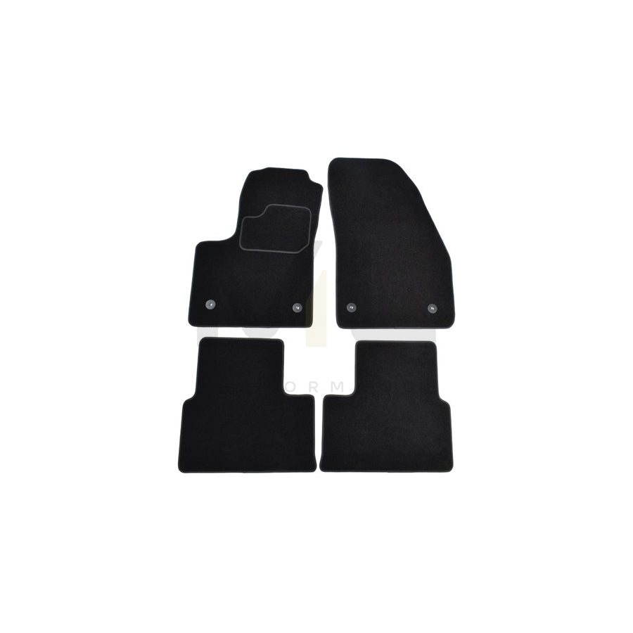 MAMMOOTH A041 OPL190 PRM 01 Floor mat set for OPEL Meriva B (S10) Textile, Front and Rear, Quantity: 4, Black