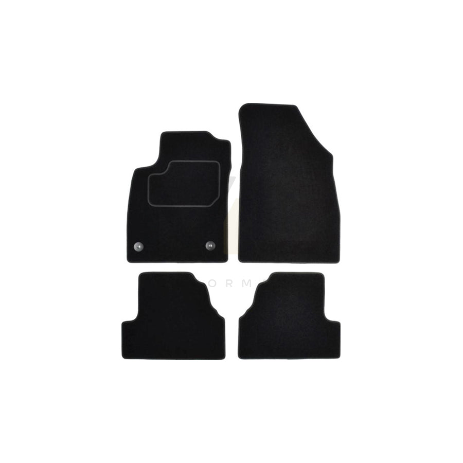 MAMMOOTH A041 OPL195 PRM 01 Floor mat set for OPEL Mokka / Mokka X (J13) Textile, Front and Rear, Quantity: 4, Black