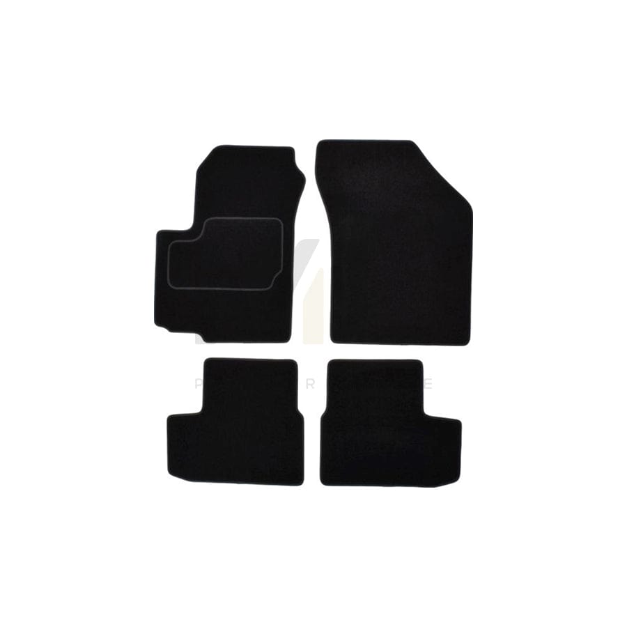 MAMMOOTH A041 OPL25 PRM 01 Floor mat set for OPEL Agila B (H08) Textile, Front and Rear, Quantity: 4, Black
