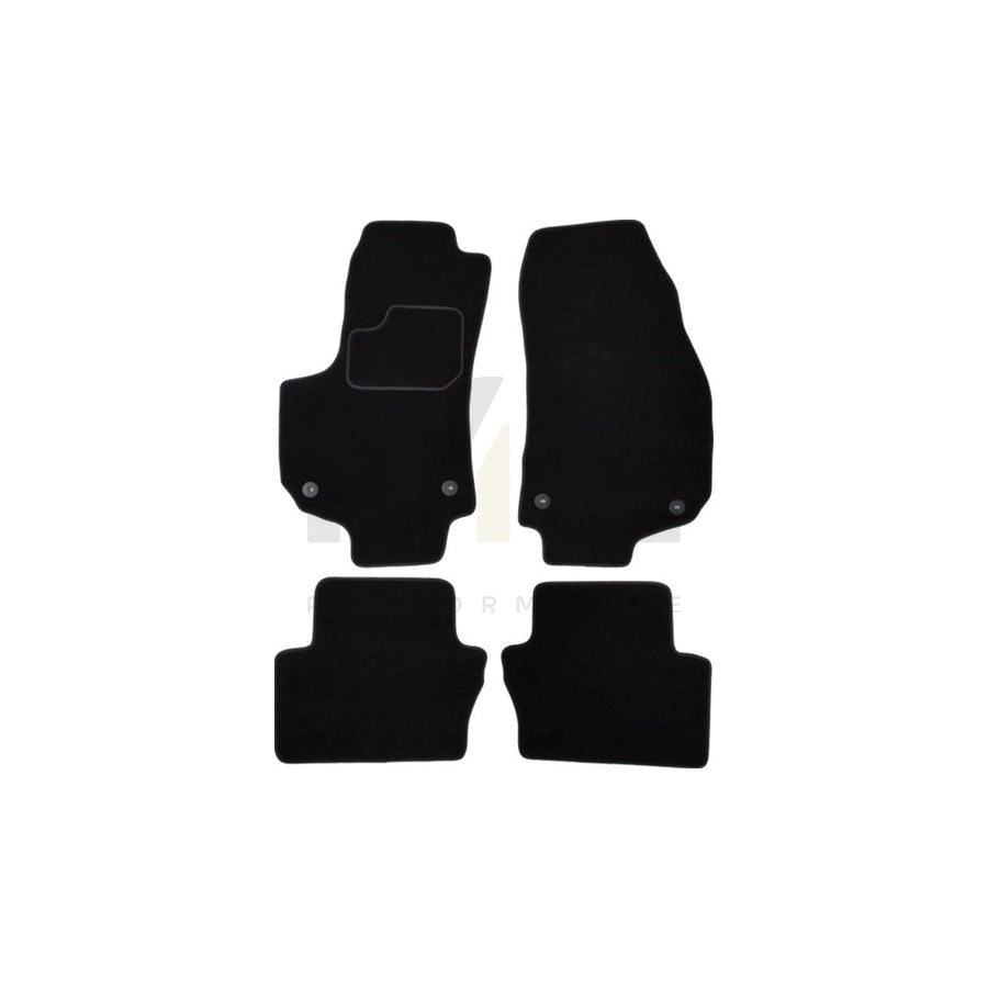 MAMMOOTH A041 OPL335 PRM 01 Floor mat set for OPEL Zafira B (A05) Textile, Front and Rear, Quantity: 4, Black