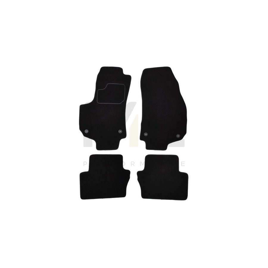 MAMMOOTH A041 OPL340 PRM 01 Floor mat set for OPEL Zafira B (A05) Textile, Front and Rear, Quantity: 4, Black