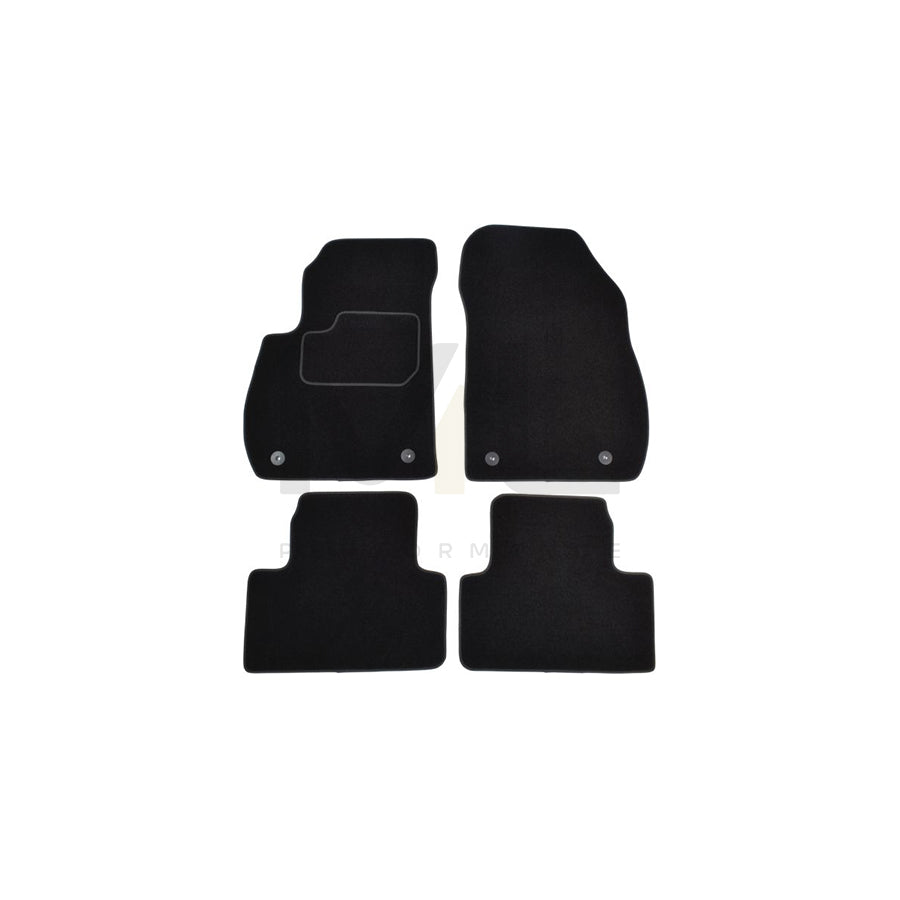MAMMOOTH A041 OPL350 PRM 01 Floor mat set for OPEL Zafira C Tourer (P12) Textile, Front and Rear, Quantity: 4, Black