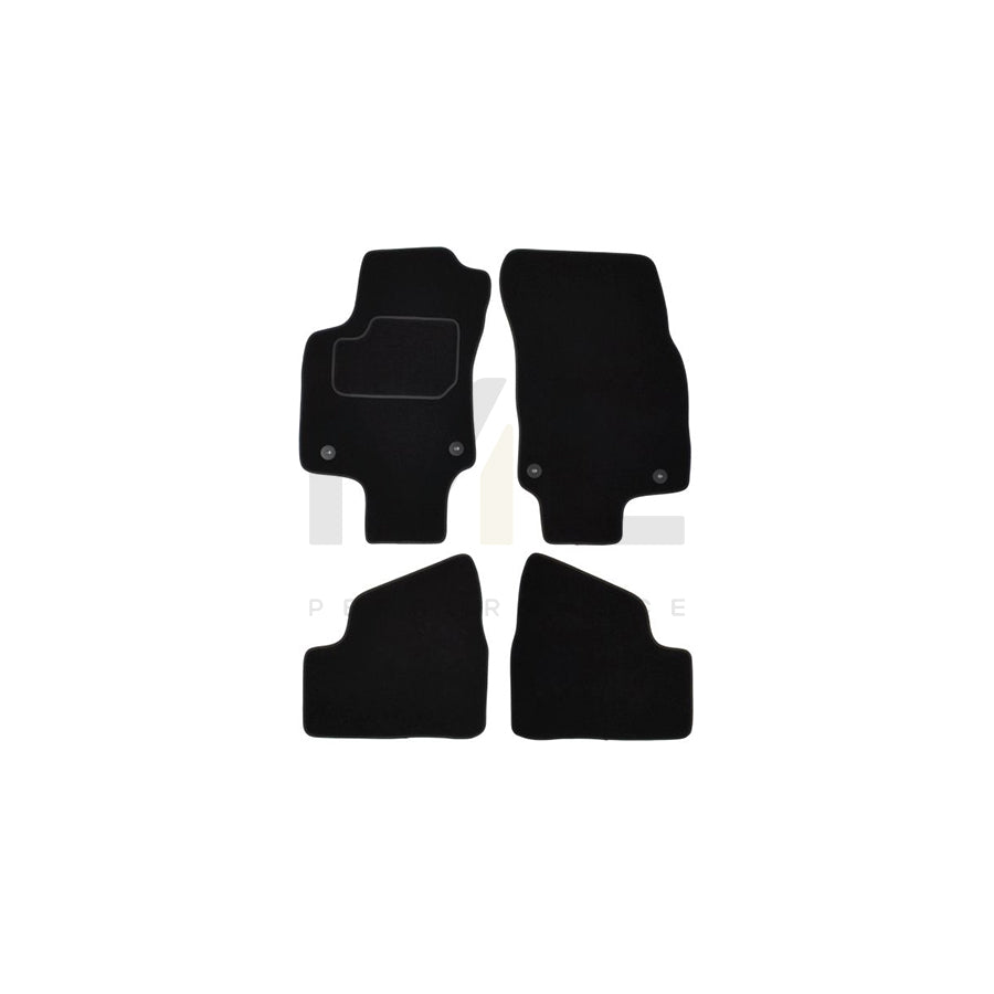 MAMMOOTH A041 OPL80 PRM 01 Floor mat set for OPEL ASTRA Textile, Front and Rear, Black