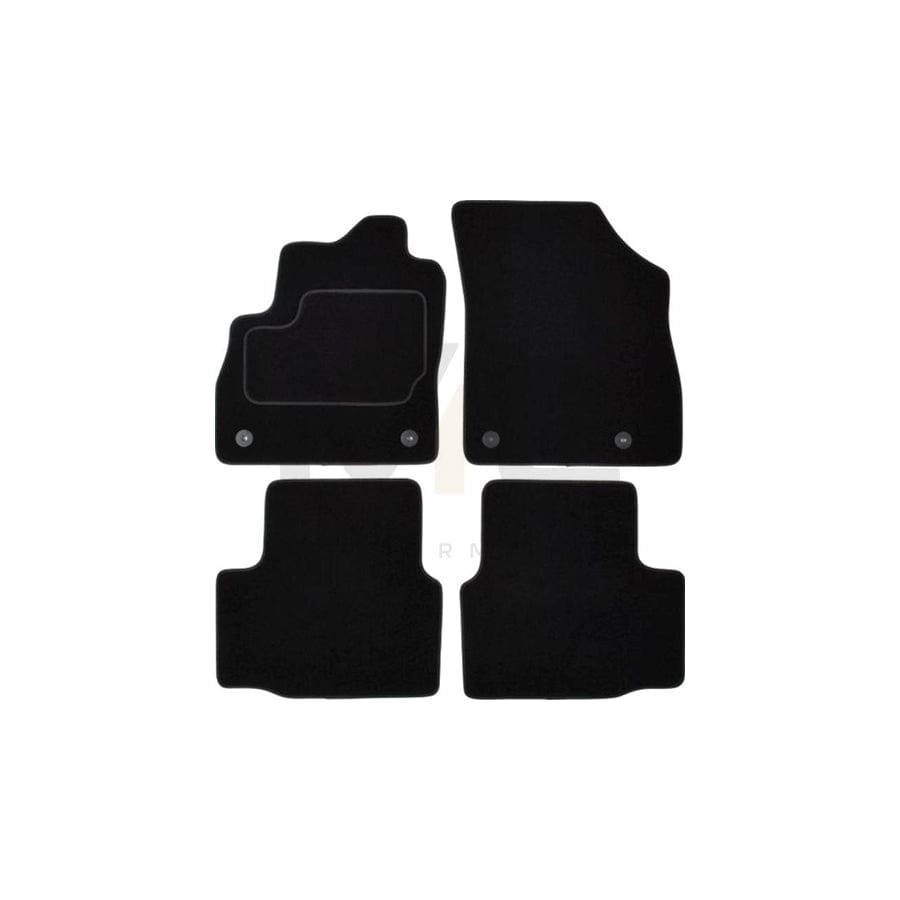 MAMMOOTH A041 OPL96 PRM 01 Floor mat set for OPEL ASTRA Textile, Front and Rear, Quantity: 4, Black