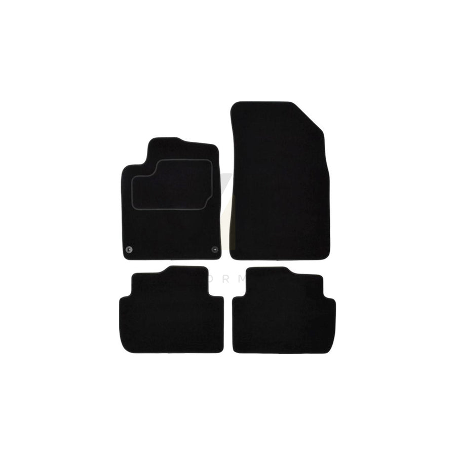 MAMMOOTH A041 PGT235 PRM 01 Floor mat set for PEUGEOT 407 Coupe Textile, Front and Rear, Quantity: 4, Black