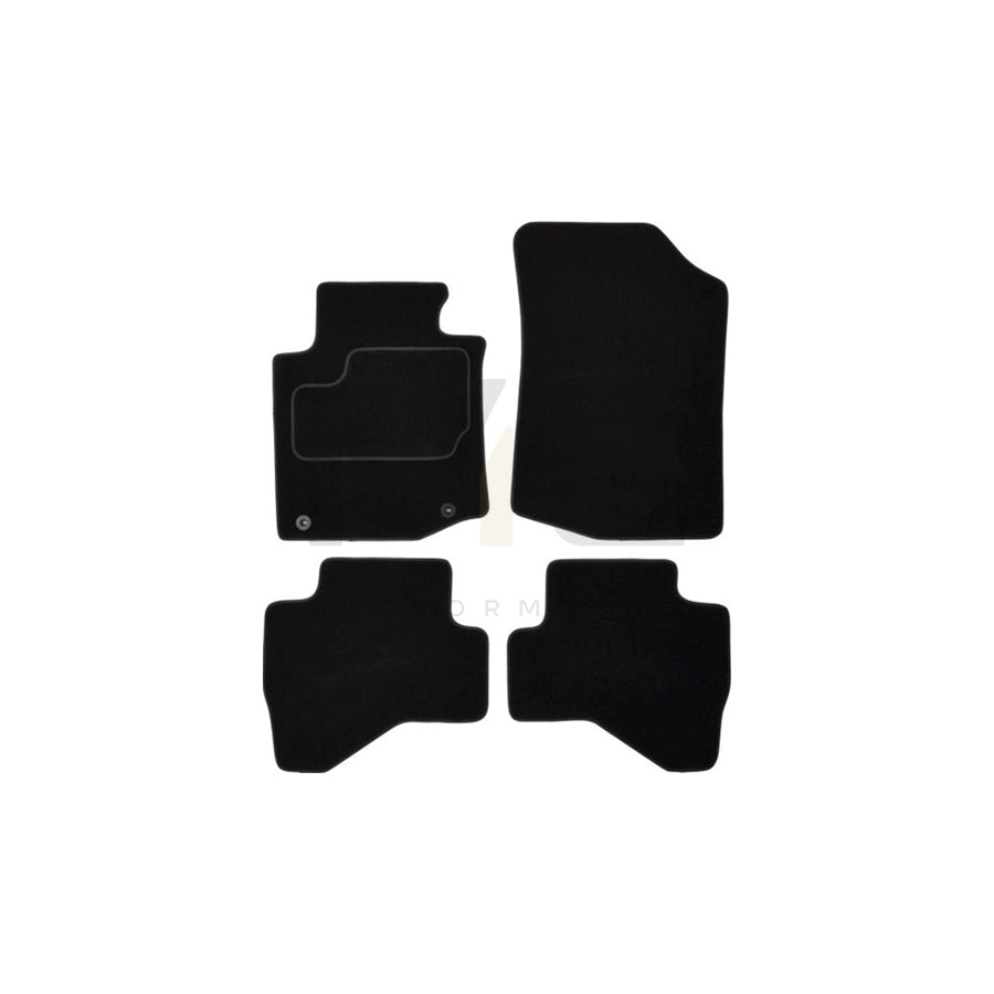 MAMMOOTH A041 PGT25 PRM 01 Floor mat set for PEUGEOT 107 Hatchback (PM, PN) Textile, Front and Rear, Quantity: 4, Black