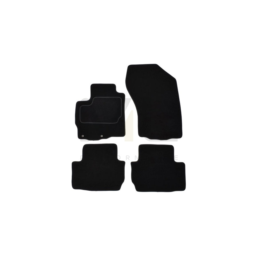 MAMMOOTH A041 PGT315 PRM 01 Floor mat set for PEUGEOT 4007 (VU, VV) Textile, Front and Rear, Quantity: 4, Black