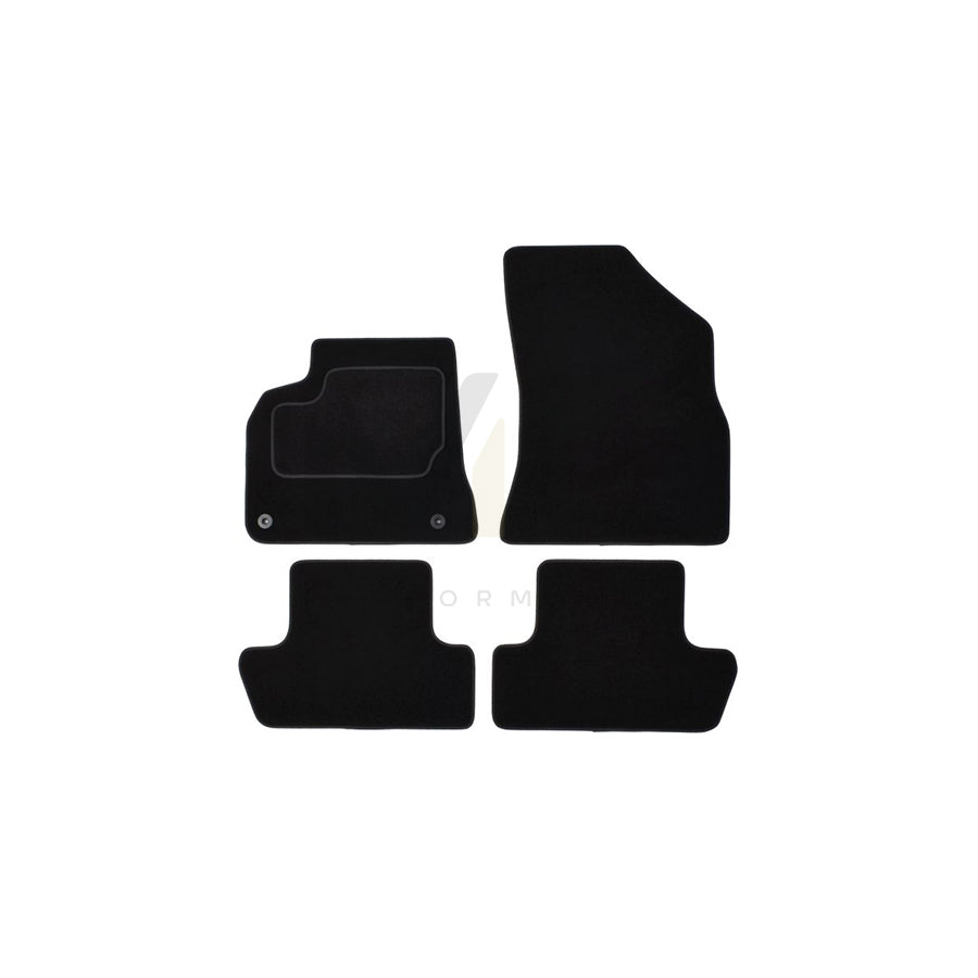 MAMMOOTH A041 PGT330 PRM 01 Floor mat set for PEUGEOT 5008 I (0U_, 0E_) Textile, Front and Rear, Quantity: 4, Black