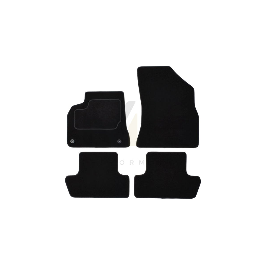 MAMMOOTH A041 PGT335 PRM 01 Floor mat set for PEUGEOT 5008 I (0U_, 0E_) Textile, Front and Rear, Quantity: 4, Black