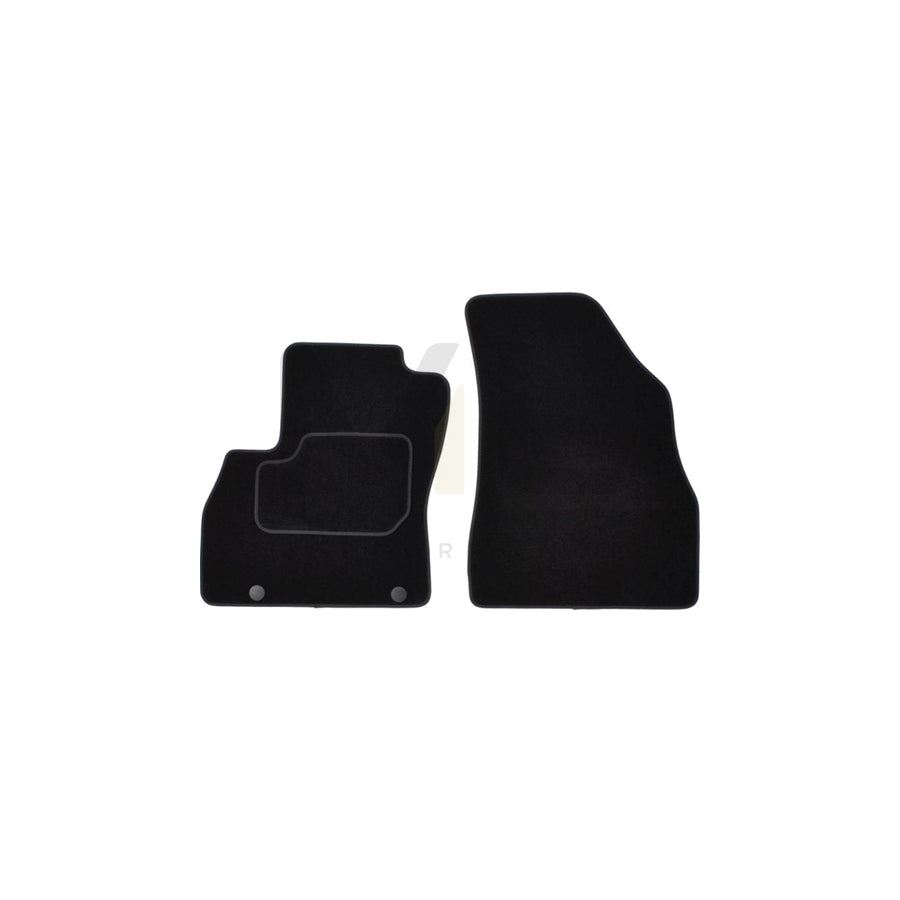 MAMMOOTH A041 PGT340 PRM 01 Floor mat set for PEUGEOT BIPPER Textile, Front, Quantity: 2, Black