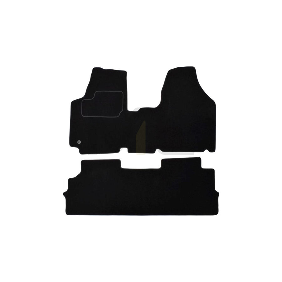 MAMMOOTH A041 PGT385 PRM 01 Floor mat set for PEUGEOT EXPERT Textile, Front and Rear, Quantity: 2, Black