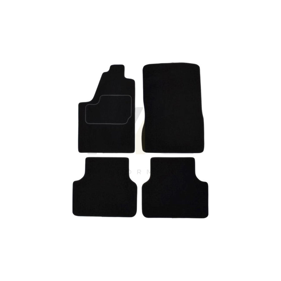 MAMMOOTH A041 PGT425 PRM 01 Floor mat set for PEUGEOT Partner I Combispace Textile, Front and Rear, Quantity: 4, Black