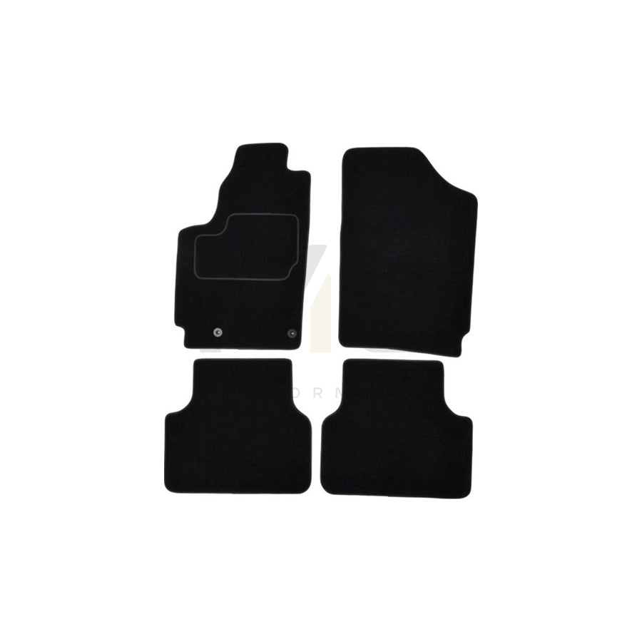 MAMMOOTH A041 PGT435 PRM 01 Floor mat set for PEUGEOT Partner I Van Textile, Front and Rear, Quantity: 4, Black