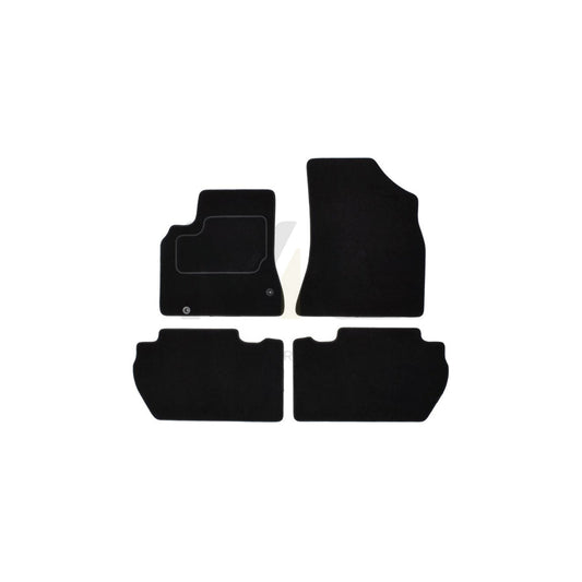 MAMMOOTH A041 PGT450 PRM 01 Floor mat set Textile, Front and Rear, Quantity: 4, Black