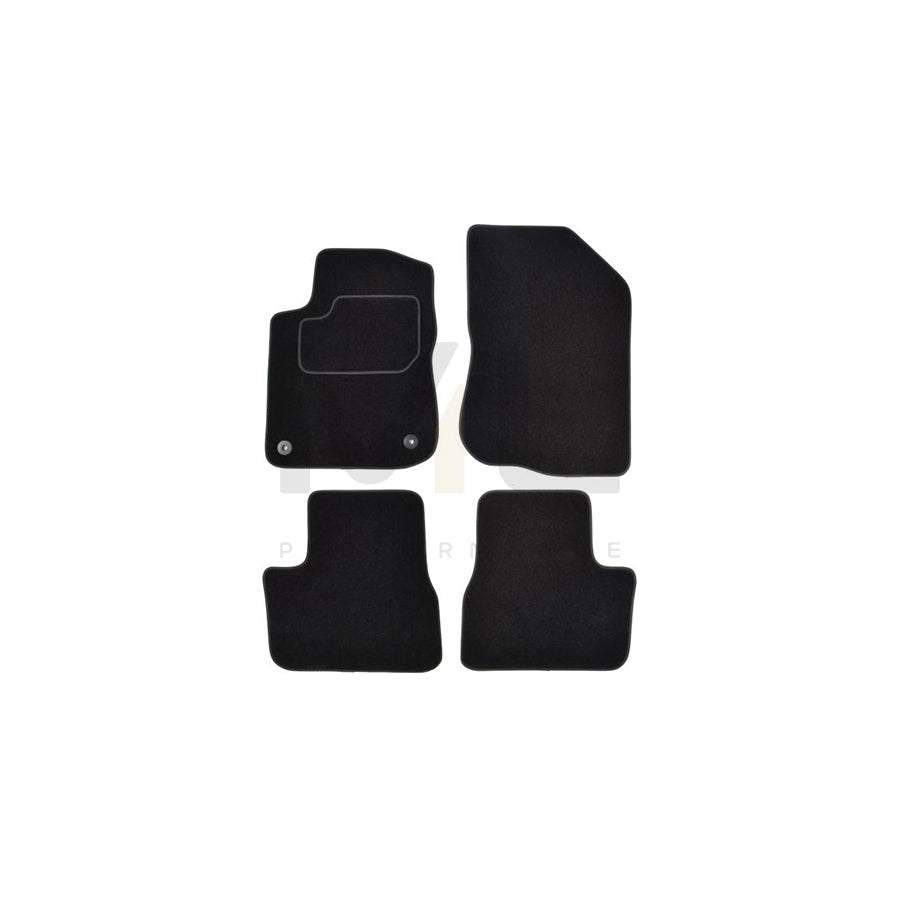 MAMMOOTH A041 PGT85 PRM 01 Floor mat set for PEUGEOT 208 I Hatchback (CA_, CC_) Textile, Front and Rear, Quantity: 4, Black