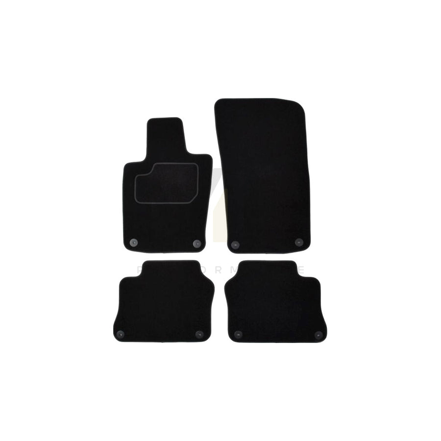 MAMMOOTH A041 POR90 PRM 01 Floor mat set for PORSCHE Panamera (970) Textile, Front and Rear, Quantity: 4, Black
