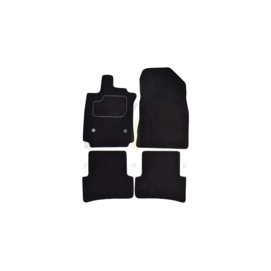 MAMMOOTH A041 RNT135 PRM 01 Floor mat set for RENAULT Clio IV Hatchback (BH) Textile, Front and Rear, Quantity: 4, Black