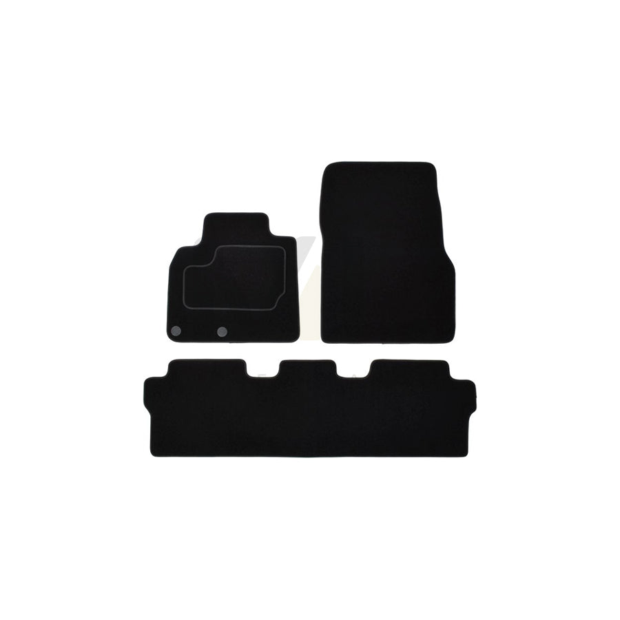 MAMMOOTH A041 RNT180 PRM 01 Floor mat set for RENAULT Espace IV (JK) Textile, Front and Rear, Quantity: 3, Black