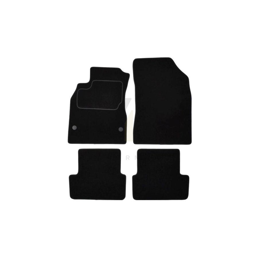 MAMMOOTH A041 RNT195 PRM 01 Floor mat set for RENAULT Fluence (L3_) Textile, Front and Rear, Quantity: 4, Black