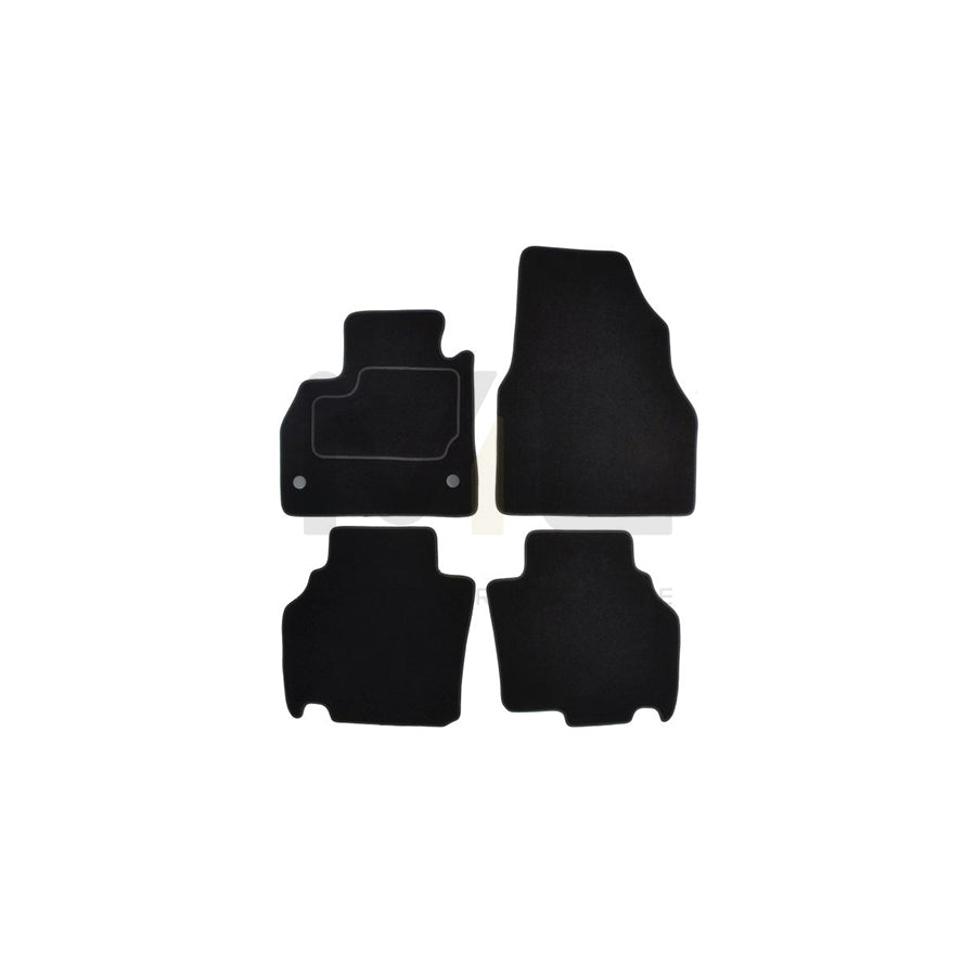 MAMMOOTH A041 RNT215 PRM 01 Floor mat set for RENAULT KANGOO Textile, Front and Rear, Quantity: 4, Black