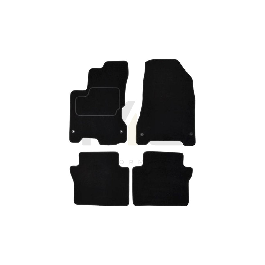 MAMMOOTH A041 RNT230 PRM 01 Floor mat set for RENAULT Koleos I (HY) Textile, Front and Rear, Quantity: 4, Black