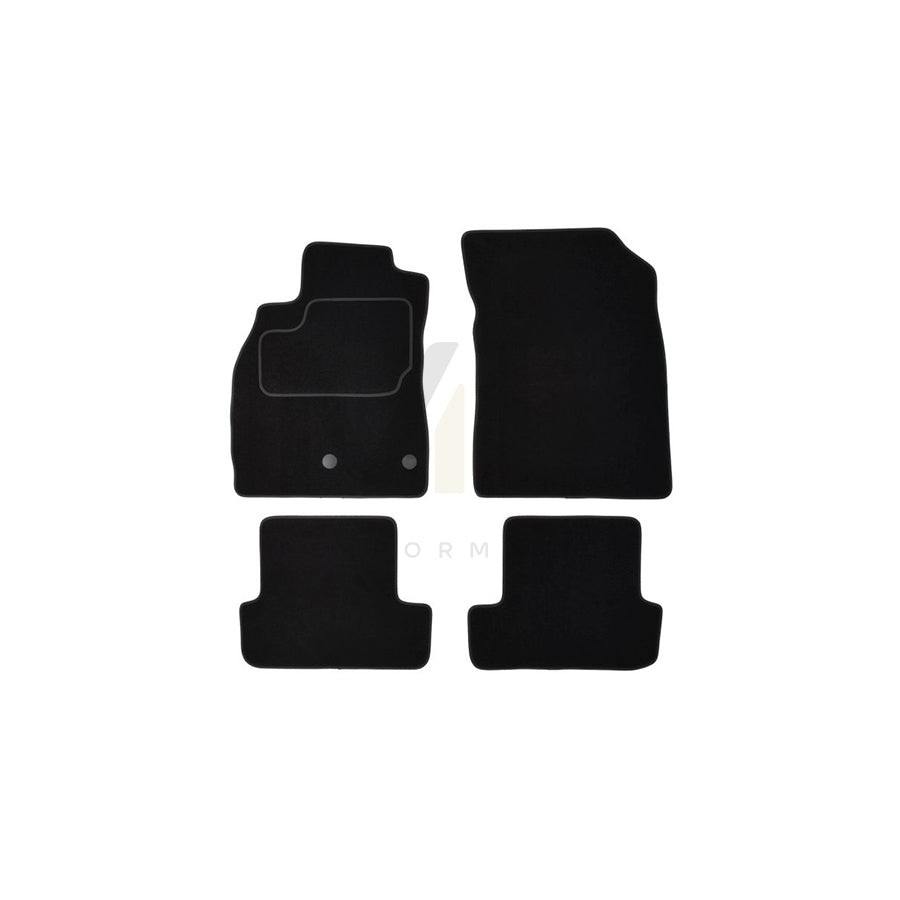 MAMMOOTH A041 RNT360 PRM 01 Floor mat set for RENAULT Megane III Hatchback (BZ0/1) Textile, Front and Rear, Quantity: 4, Black