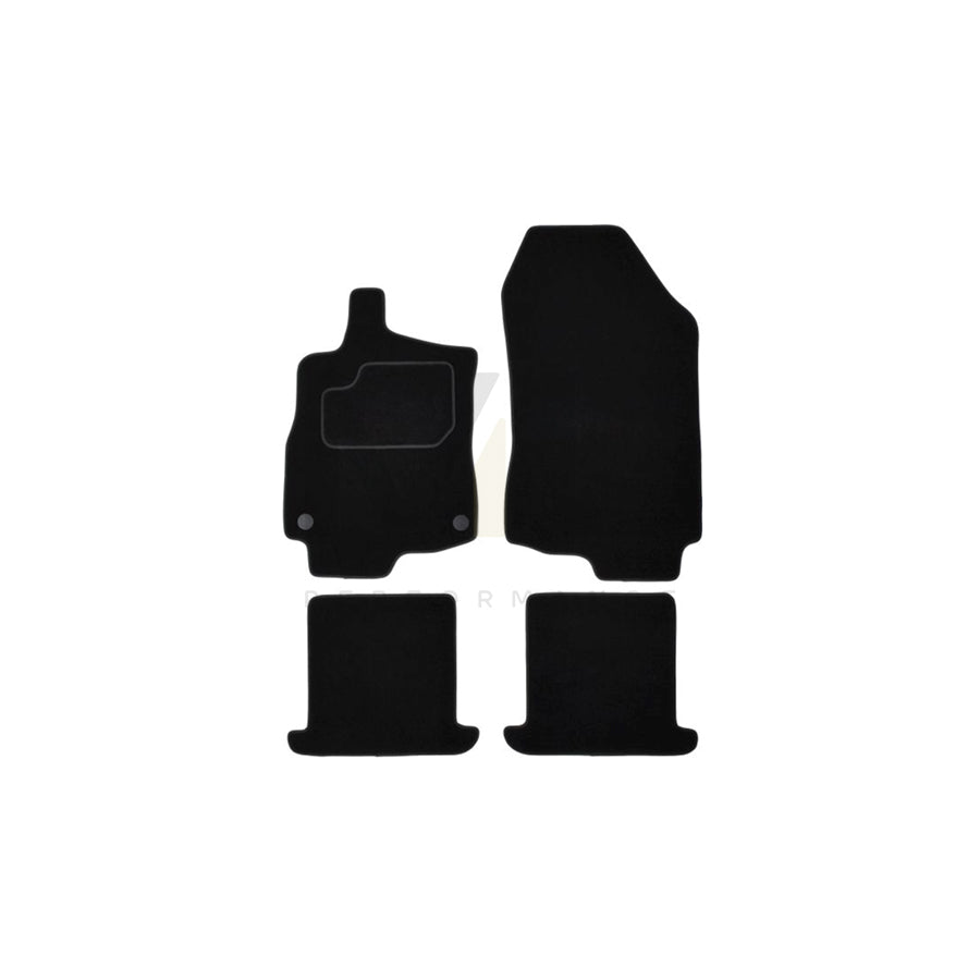 MAMMOOTH A041 RNT365 PRM 01 Floor mat set for RENAULT Megane CC (EZ) Textile, Front and Rear, Quantity: 4, Black