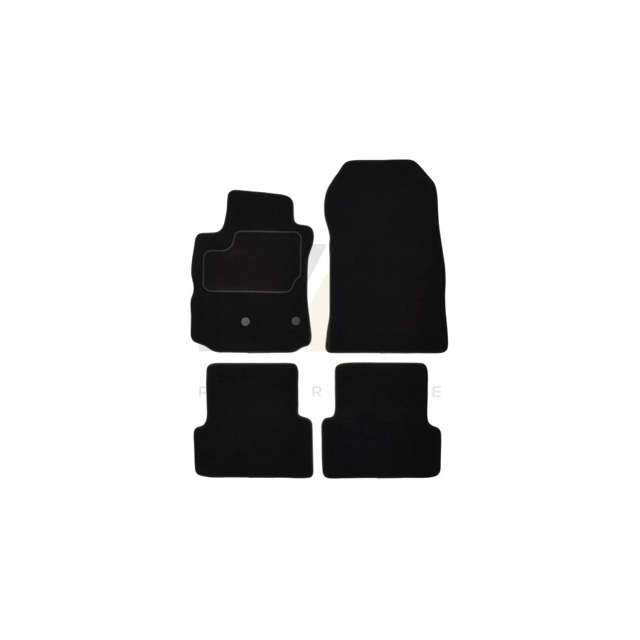 MAMMOOTH A041 RNT385 PRM 01 Floor mat set for RENAULT Modus / Grand Modus (F, JP) Textile, Front and Rear, Quantity: 4, Black