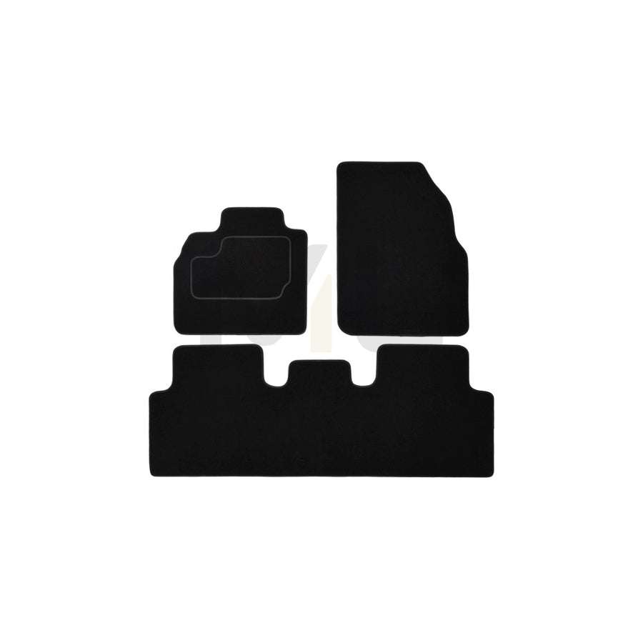 MAMMOOTH A041 RNT415 PRM 01 Floor mat set for RENAULT Grand Scﾃｩnic II (JM) Textile, Front and Rear, Black