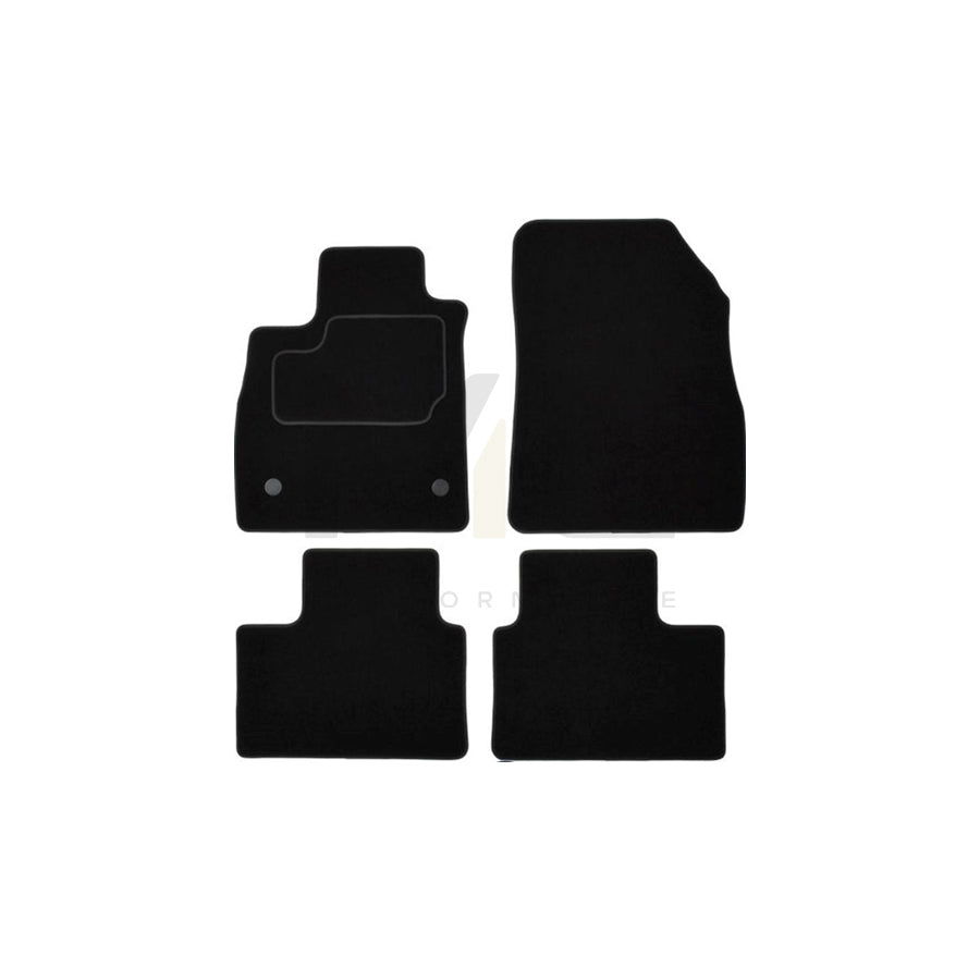 MAMMOOTH A041 RNT452 PRM 01 Floor mat set for RENAULT TALISMAN Textile, Front and Rear, Quantity: 4, Black