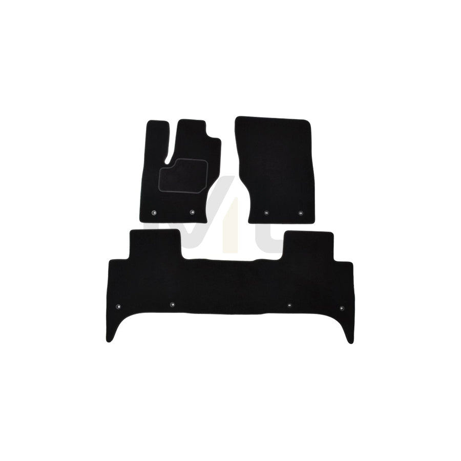 MAMMOOTH A041 ROV150 PRM 01 Floor mat set for LAND ROVER Range Rover III (L322) Textile, Front and Rear, Quantity: 3, Black