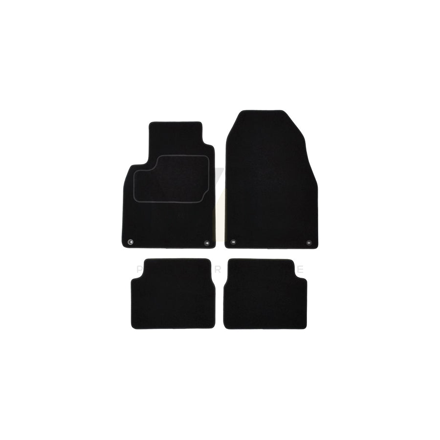 MAMMOOTH A041 SAB15 PRM 01 Floor mat set for SAAB 9-3 Textile, Front and Rear, Quantity: 4, Black