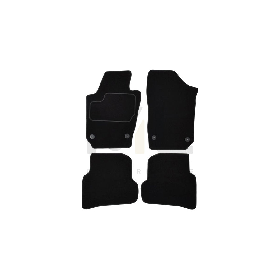 MAMMOOTH A041 SET100 PRM 01 Floor mat set for SEAT IBIZA Textile, Front and Rear, Quantity: 4, Black