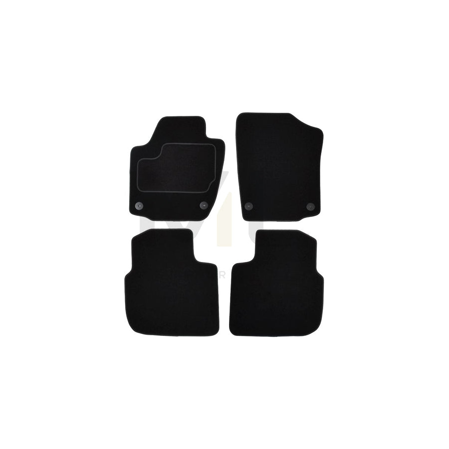 MAMMOOTH A041 SET160 PRM 01 Floor mat set for SKODA RAPID Textile, Front and Rear, Quantity: 4, Black