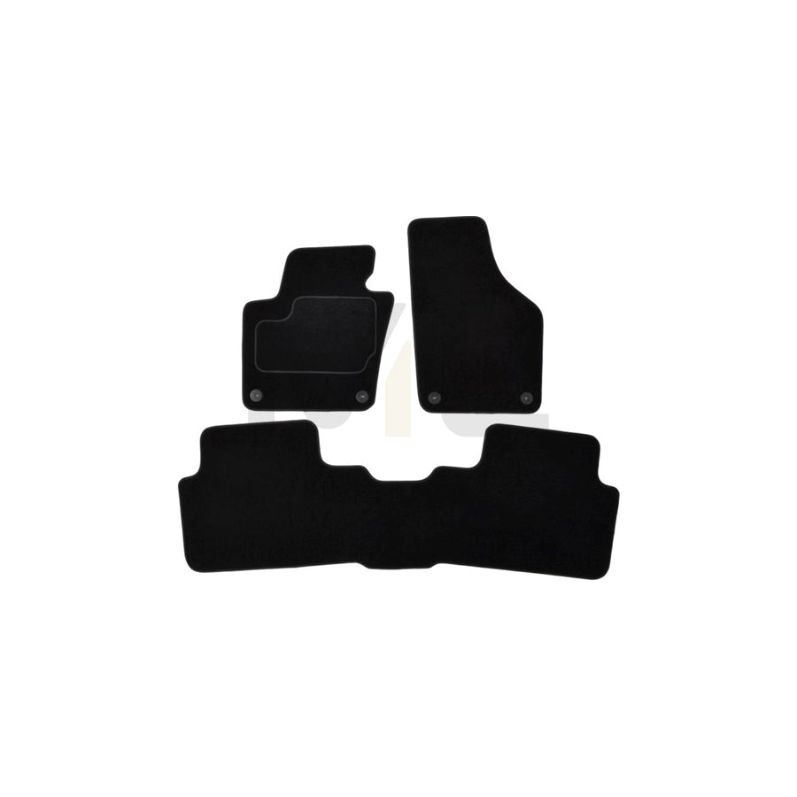 MAMMOOTH A041 SET20 PRM 01 Floor mat set for SEAT Alhambra II (710, 711) Textile, Front and Rear, Quantity: 3, Black