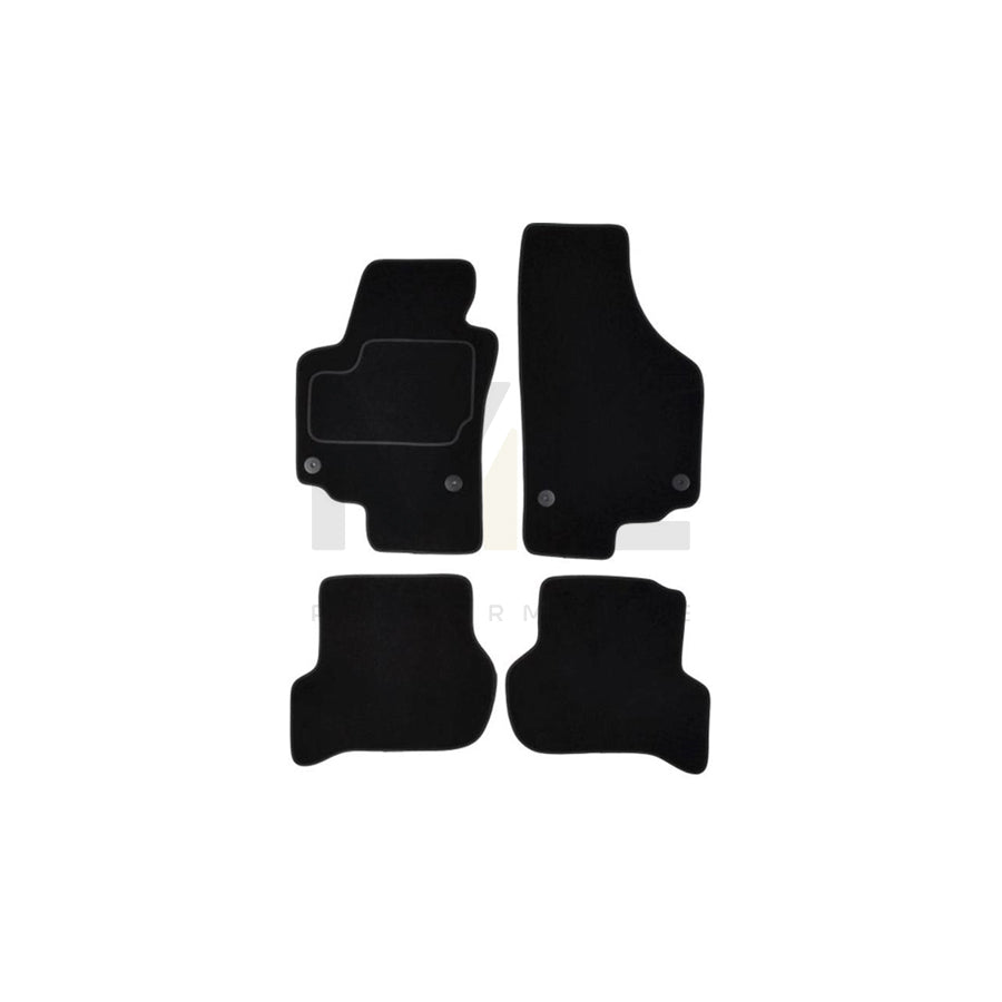MAMMOOTH A041 SET25 PRM 01 Floor mat set for SEAT Altea (5P1) Textile, Front and Rear, Quantity: 4, Black